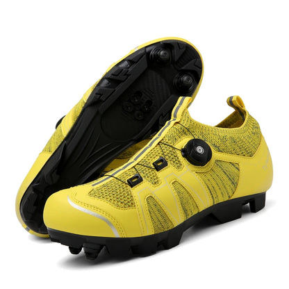 Pantofi de mountain bike pentru bărbați, pantofi de ciclism cu cataramă rapidă, compatibili cu pedalele cu sistem SPD, pentru interior și exterior, pantofi MTB pentru femei