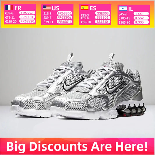 Nike Air Zoom Spiridon Cage 2 Running Shoes Zoom Air Cushioning Responsive Lightweight Stable Support Unisex CJ1288-001