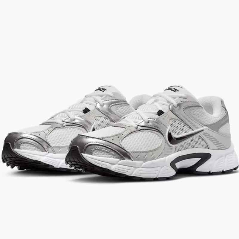 Nike V5 Rnr Comfortable, Soft, Non-Slip, Wear-Resistant, Low-Top Casual Running Shoes for Men, White and Silver HJ5228-104