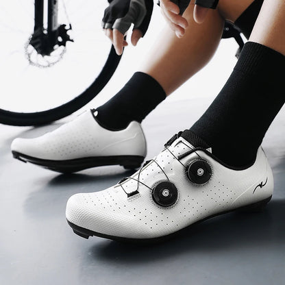 Competition Cycling Sports Shoes Road Bicycle Shoes Unisex Breathable Sports Cycling Shoes Self-locking Racing Bicycle Shoes