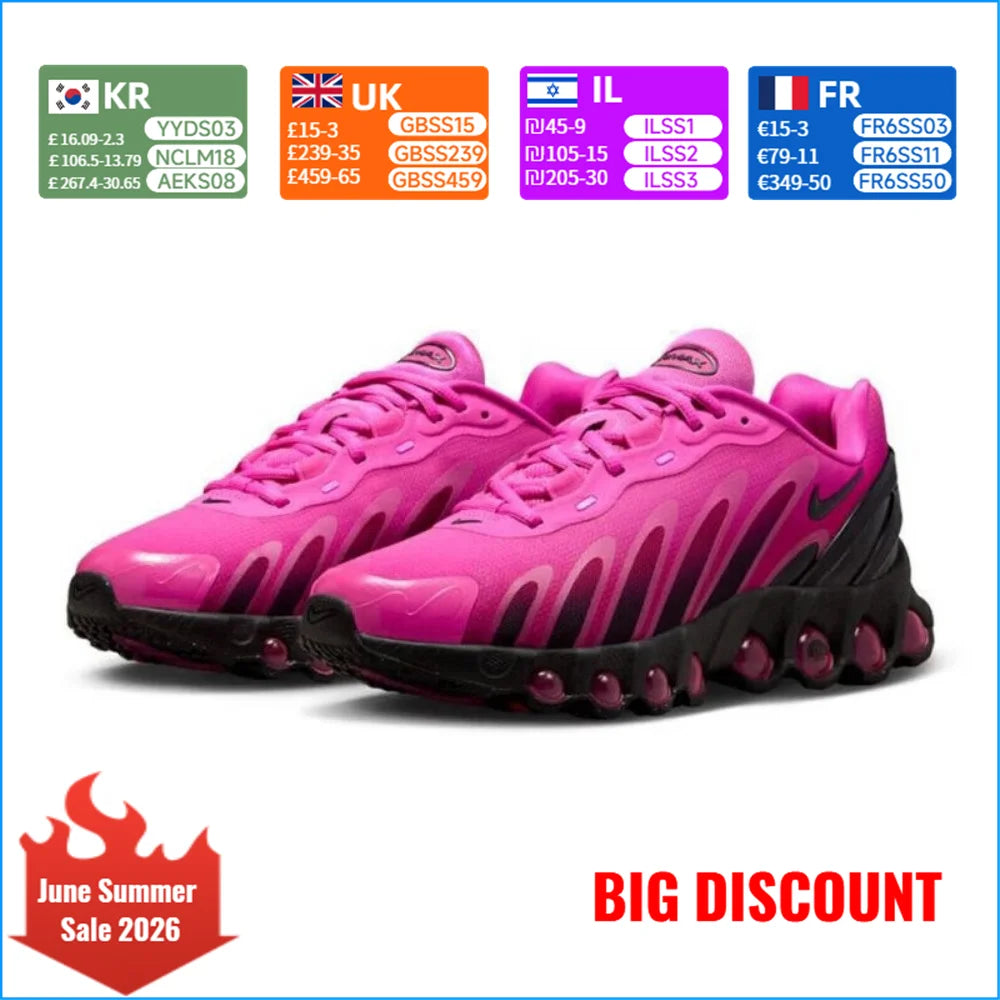 Nike Air Max Dn8 dihalni tekaški čevlji za ženske z oporo, rdeči/črni HF5509-601