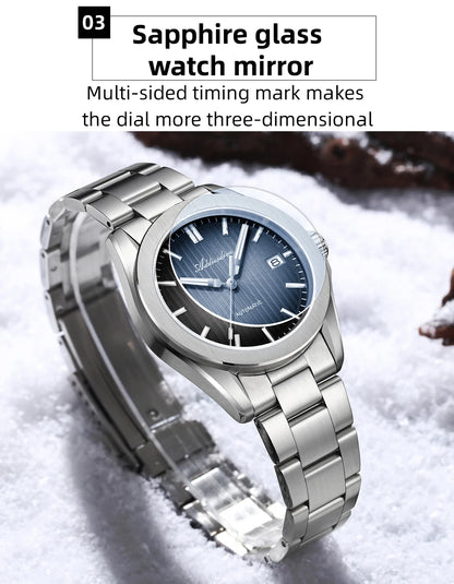 ADDIESDIVE Luxury Men's Automatic Watch Sapphire Glass Japan 8215 Mechanical Watch BGW9 Super Luminous Men Analog Watches AD2533