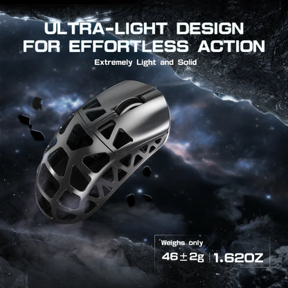 Ratón gaming ATTACK SHARK R3 de aleación de magnesio 8K SUPERLIGHT 8000Hz 6 DPI ajustables hasta 26000 PAW3395 BT/2.4G inalámbrico/con cable