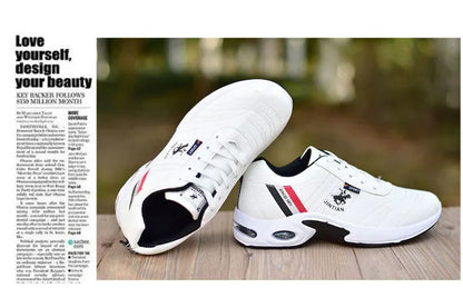 Pánské kožené tenisky Ležérní univerzální obuv Outdoorová protiskluzová běžecká obuv Módní pánské tenisky Zapatos Homme