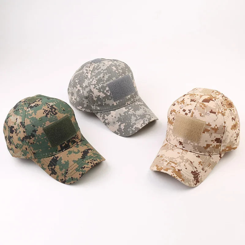Camouflage Baseball Cap Outdoor Men's Tactical CP Adjustable Hat Sports Cycling Duck Tongue Cap