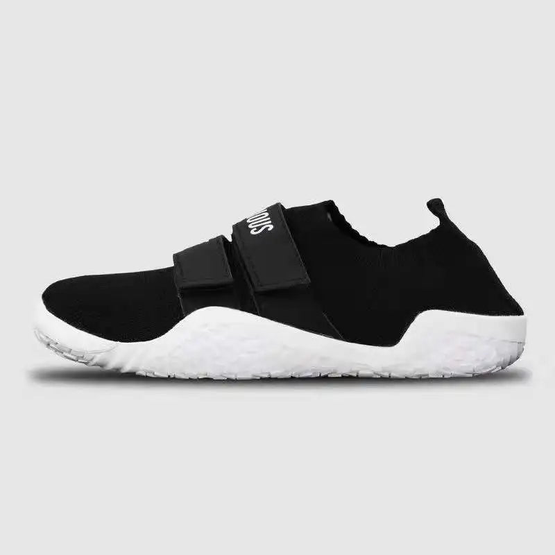 New Large Size Unisex Gym Lightweight Sports Hard Pull Squat Training Shoes Pro Hook & Loop Weightlifting Shoes 35-46#