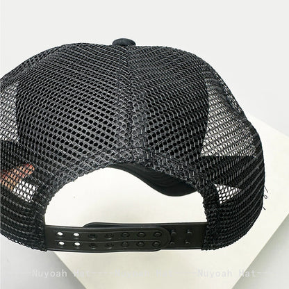 Printed Letters Wing Baseball Hats Hip Hop Breathable Color Block New Unisex Personal Sunshade Mesh Versatile Trucker Caps ins