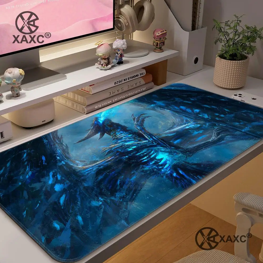 Podkładka pod mysz Lich King World Of Warcraft XAXC, duża podkładka na biurko pod klawiaturę i mysz, antypoślizgowa gumowa podkładka gamingowa pod mysz, mata pod mysz do laptopa