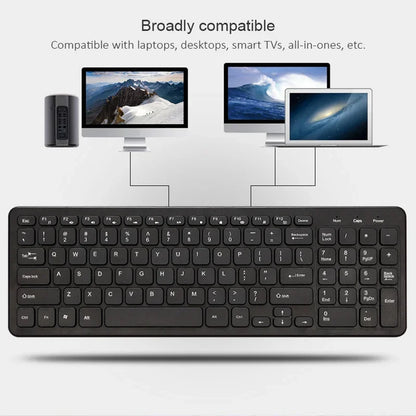 New Wireless 2.4G Keyboard with Numeric Keypad Silent Slim Gaming Keyboard with Mat for Windows Computer Desktop PC Notebook TV