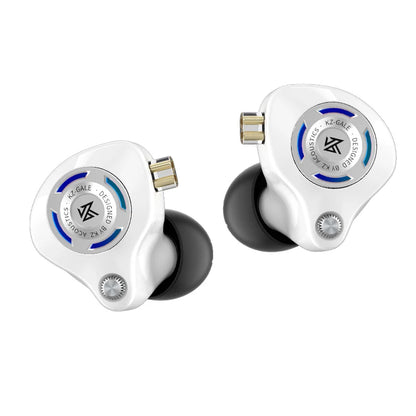 Auriculares IEM Gaming KZ Gale – Monitor In-Ear HiFi con driver superlineal y cable desmontable de 2 pines chapado en plata