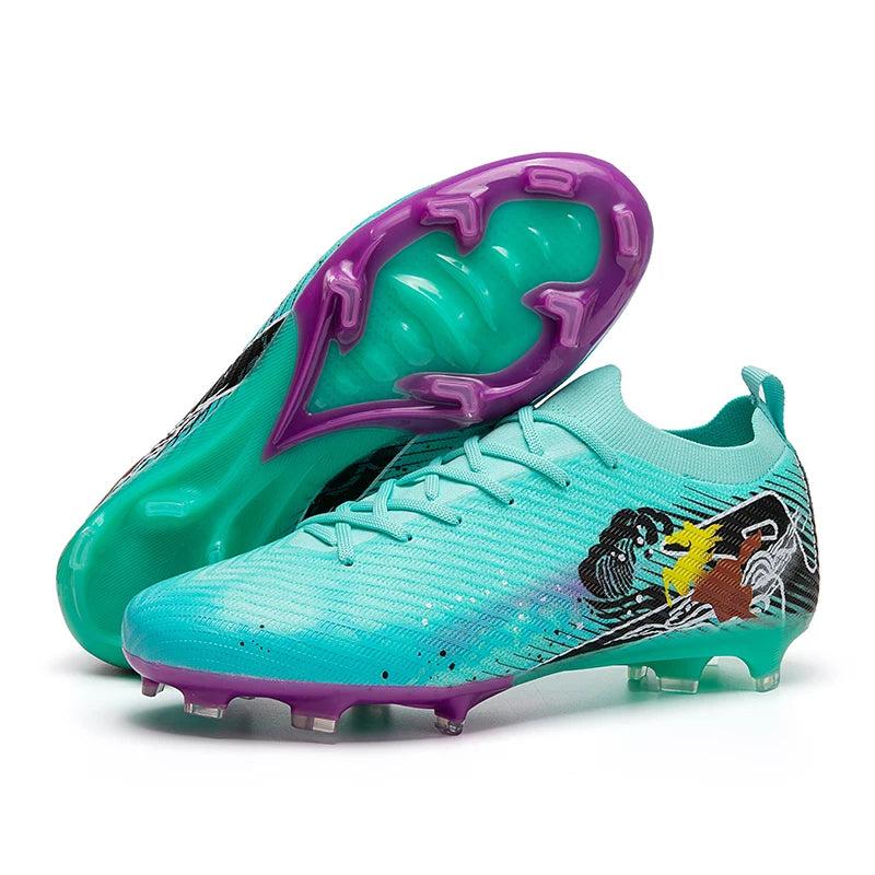 Nuovi scarpini da calcio da uomo, tacchetti FG antiscivolo per allenamento, scarpe da calcio con tacchetti lunghi, da partita, ultraleggeri, per outdoor, dropshipping