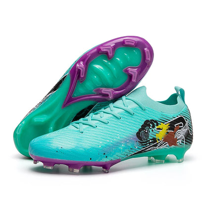 Nuovi scarpini da calcio da uomo, tacchetti FG antiscivolo per allenamento, scarpe da calcio con tacchetti lunghi, da partita, ultraleggeri, per outdoor, dropshipping