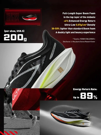 Li-Ning moški tekaški copati FEIDIAN 5 CHALLENGER SUPER BOOM blaženje PLOŠČA IZ OGLJIKOVIH VLAKEN LiNing superge ARMV001 ARMW003