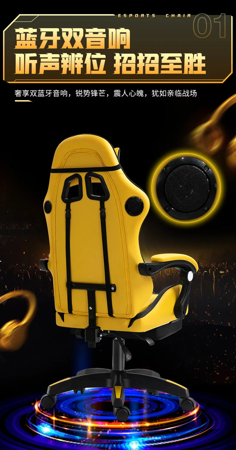 Gaming Chair for Computer Desk Office Home Use Ergonomic High Back Mesh Reclining PC Chair with Lumbar Support and Adjustable