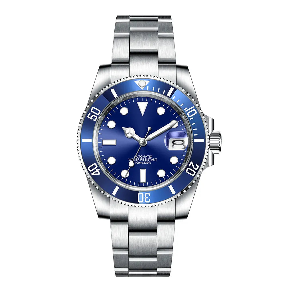 Corgeut 40mm  Luxury Business NH35 Men's automatic mechanical Diving Watch, ceramic bezel, sapphire crystal, 100m waterproof.