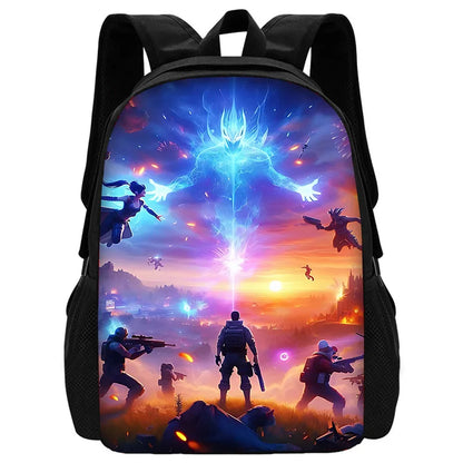 Hot Game Shooting Fortnite Child School Backpack with Shoulder Bag and Pencil Bags, School Bags for Boys and Girls, Best Gift