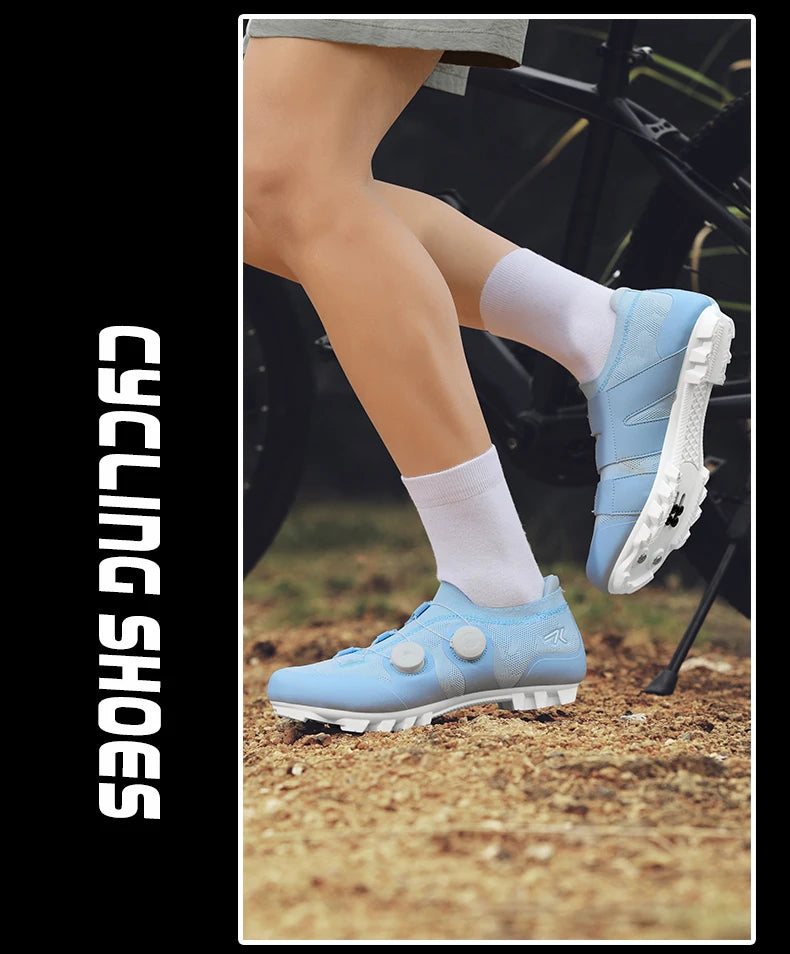 Professional Men's Cycling MTB Shoes Route Cleats Speed Road Bike Sneakers Racing Women Flat Bicycle Mountain SPD Biking Footwear