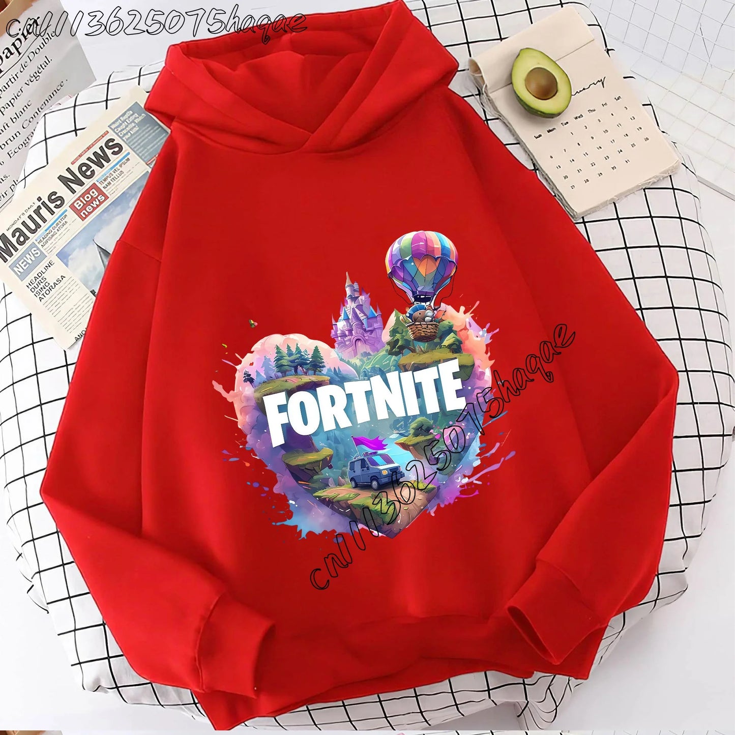 Fortnites Kids  Hooded Coats Anime Fortress Night Sweatshirts Game Spring Autumn Hoodies Sportwear Children Clothes Gift