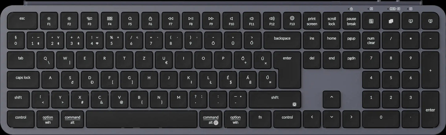 Teclado inalámbrico ultrafino Keychron B6 Pro con distribución ISO, tamaño completo, portátil y ligero, conexiones 2.4GHz y Bluetooth