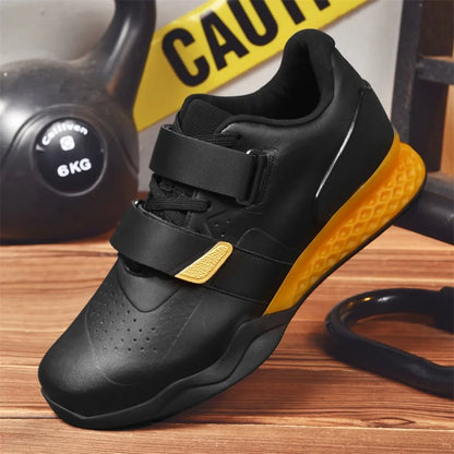 Weightlifting shoes, professional men and women powerlifting squat training shoes, hard sole gym shoes with stable heel, non-slip design