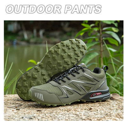 Men's Hiking Shoes Waterproof All-Terrain Outdoor Sneakers Non-Slip for Trekking Camping Tactical Training Outdoor Cycling