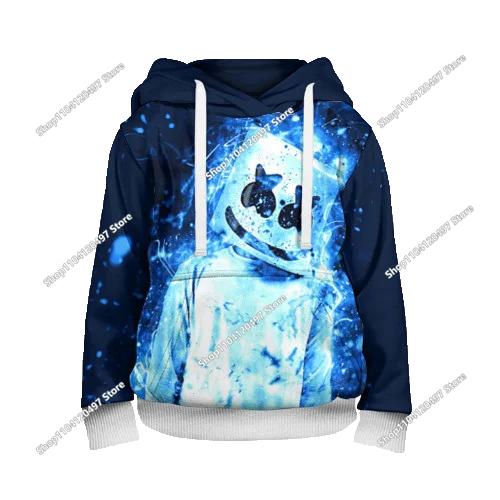 Children's Fortnite Hoodies Cartoon Casual Hooded Coat Autumn Men Soft Pocket Sweatshirts Male Loose Tops Long Sleeve Clothes