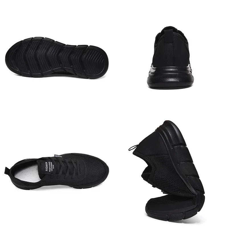 Zapatos de malla para hombre, zapatos casuales con cordones, zapatillas deportivas para hombre, calzado ligero y transpirable, zapatillas deportivas cómodas, zapatillas para hombre