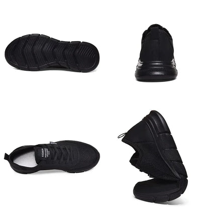 Zapatos de malla para hombre, zapatos casuales con cordones, zapatillas deportivas para hombre, calzado ligero y transpirable, zapatillas deportivas cómodas, zapatillas para hombre