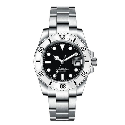 Corgeut 40mm  Luxury Business NH35 Men's automatic mechanical Diving Watch, ceramic bezel, sapphire crystal, 100m waterproof.