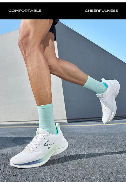 XTEP Running Shoes Men's 2025 Summer Mesh Breathable Comfortable Wear-Resistant Sports Shoes, Commuting Casual Shoes 875319110025