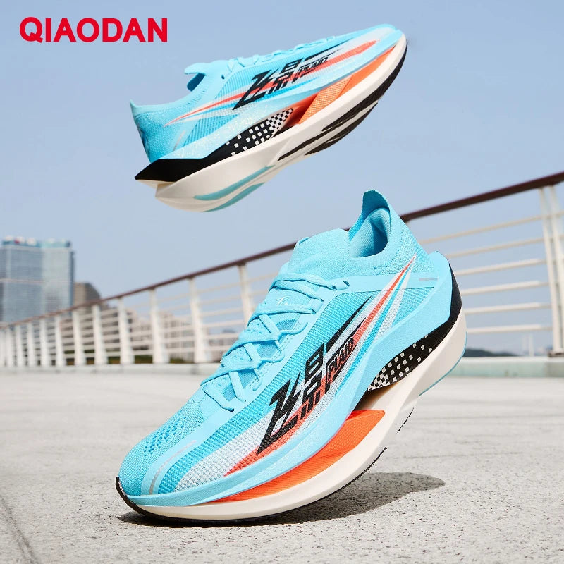 QIAODAN Feiying Plaid 3 Carbon Plate Men's Running Shoes 2026 Marathon Racing Sneakers Rebound Cushion Athletic Shoes QDB023262290