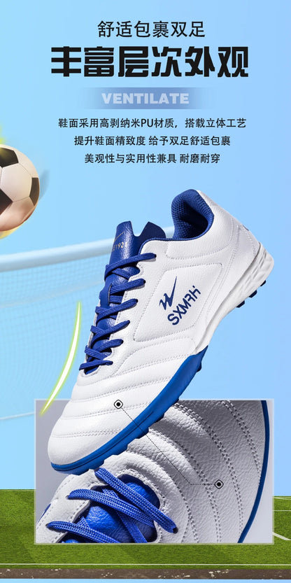 Double Star Men's Genuine TF Turf Soccer Shoes, for Primary School Students, Teenagers, Adults & Kids, Professional Training and Match