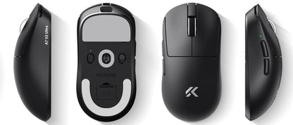 MCHOSE A7 V2 mouse da gaming wireless leggero, doppia frequenza di polling 8,000Hz, PAW3950 TI, mouse per gaming, eSport e ufficio