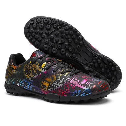 Men's Football Shoes Association Quick Five Up Football Studs, Anti-slip Professional Ultralight Training Football Boots for Turf