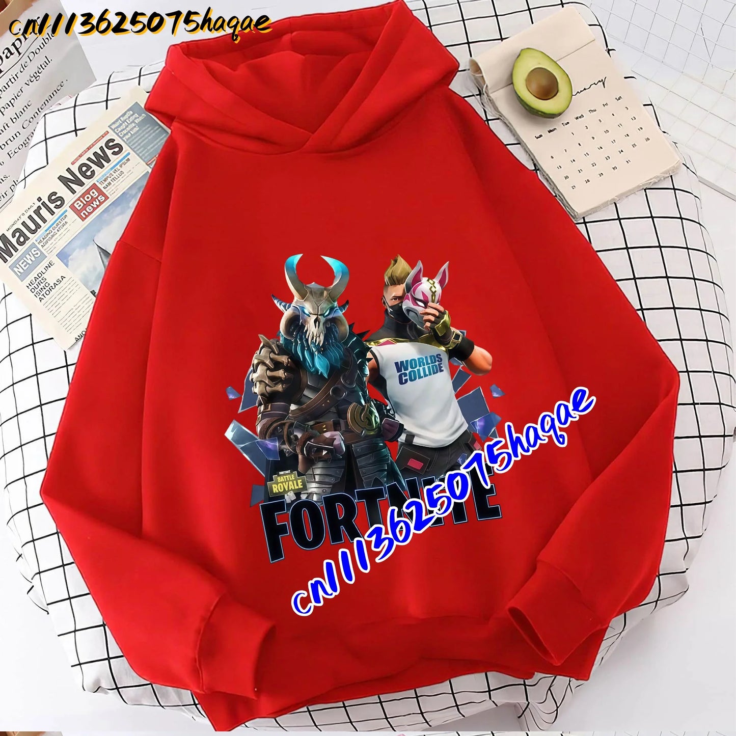 FORTNITED Children Long-sleeved Girls Boy Streetwear Boys Baby Hoodies Pullover Sweatshirt  Anime Fashion Kid Clothing Tops Gift