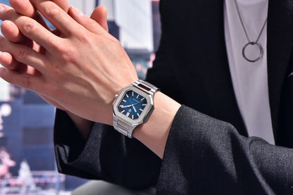 Nuovo orologio di lusso quadrato PAGANI DESIGN 2026 da uomo al quarzo, vetro zaffiro AR, movimento giapponese, luminoso, in acciaio 316L all steel