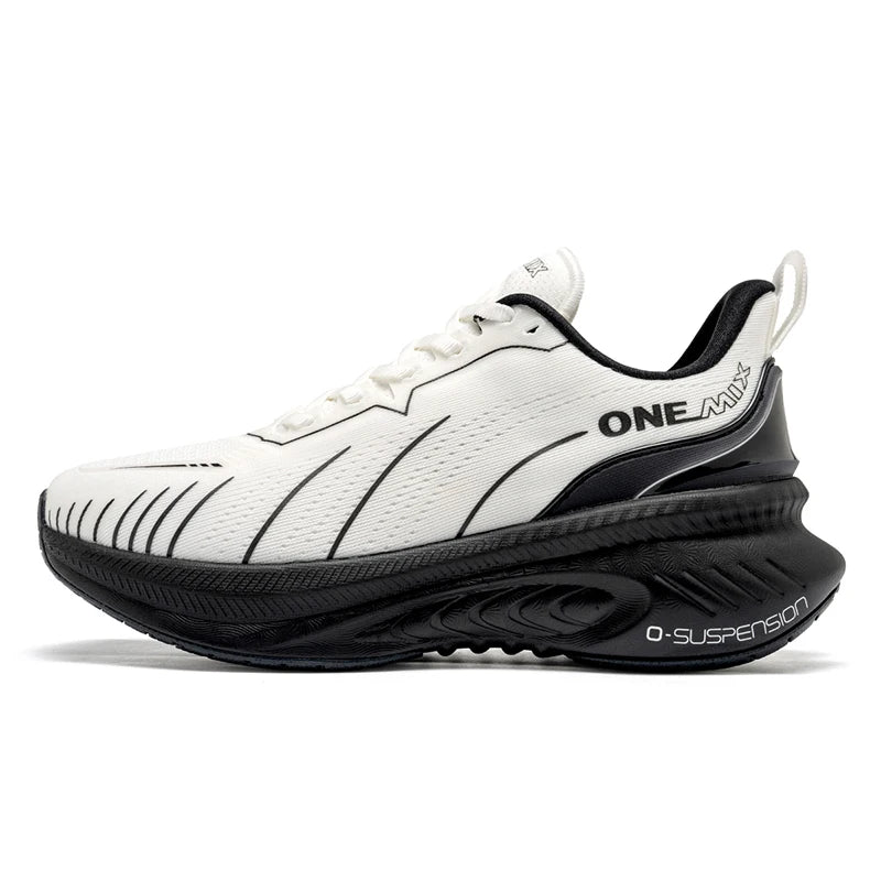 ONEMIX Nieuwe hardloopschoenen met demping voor heren, geschikt voor intensieve hardlopers, met veters, sportschoenen voor dames, antislip, outdoor, atletische herensneakers