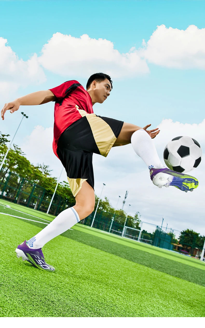 Moški nogometni čevlji s špicami za travo, futsal, udobni čevlji za igrišče s travno podlago, športni ultralahki FG, protizdrsni čevlji za notranjo uporabo za odrasle