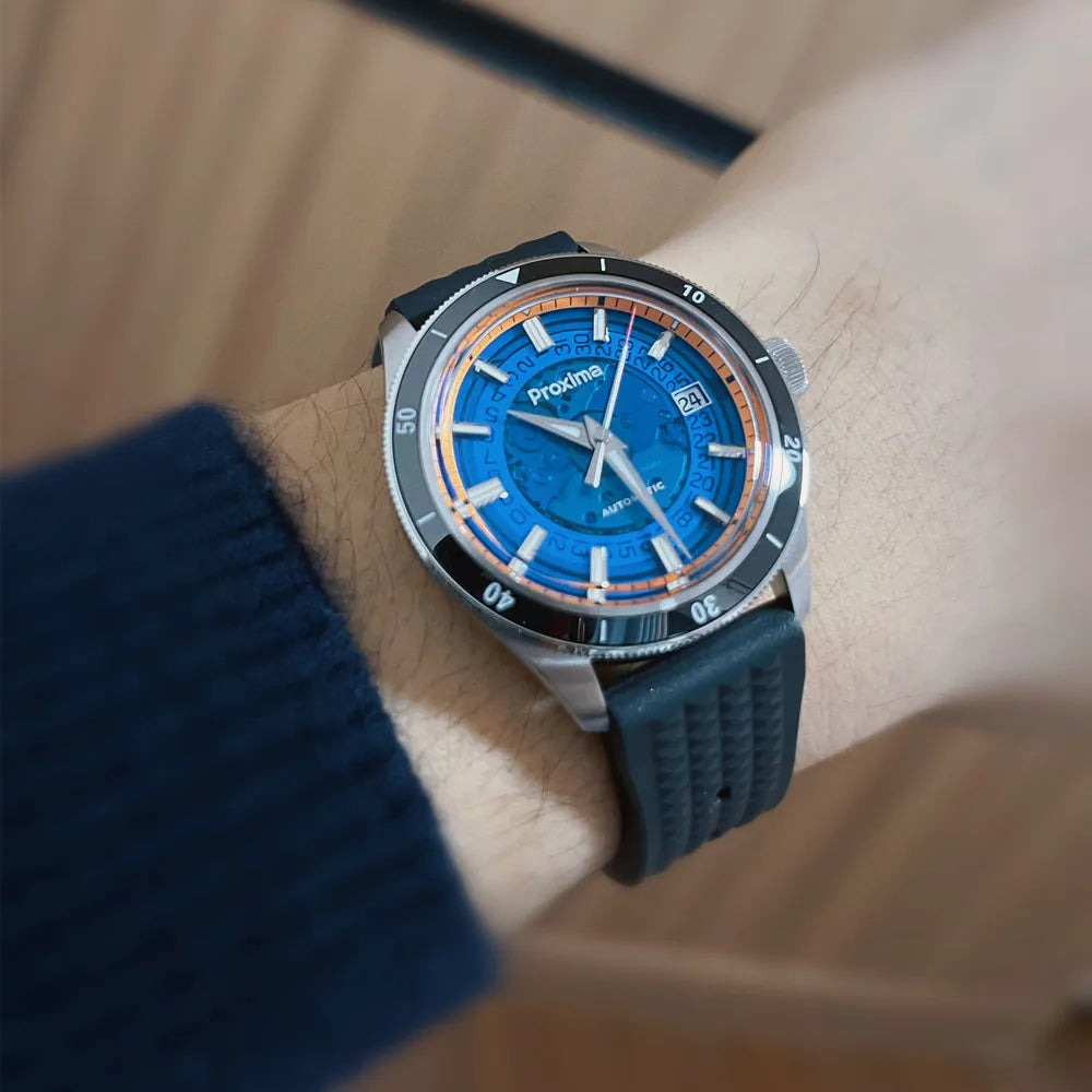 PX1701 39mm Luxury Men's Watches Business Dress Watch For Men Automatic Mechanical Sapphire Glass Date Window 200m Waterproof