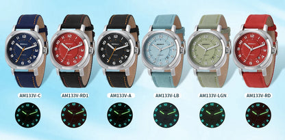 BERNY Mechanical Watch For Women Self-wind Pillow Cushion Sapphire Super Luminous Wristwatch Canvas Calendar Watch For Ladies
