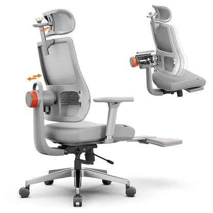 NEWTRAL MagicH-BPro Ergonomic Chair with Footrest, Auto-Following Backrest Headrest, Adaptive Lower Back Support, WFH & Leisure