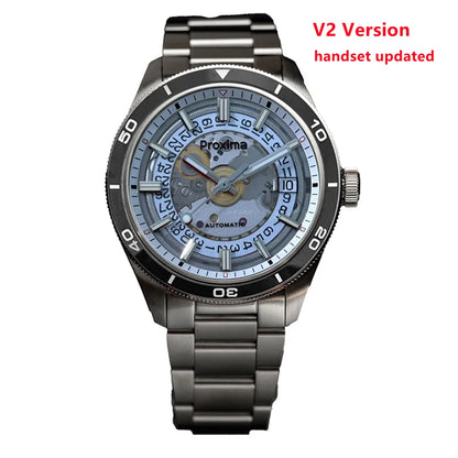 PX1701 39mm Luxury Men's Watches Business Dress Watch For Men Automatic Mechanical Sapphire Glass Date Window 200m Waterproof