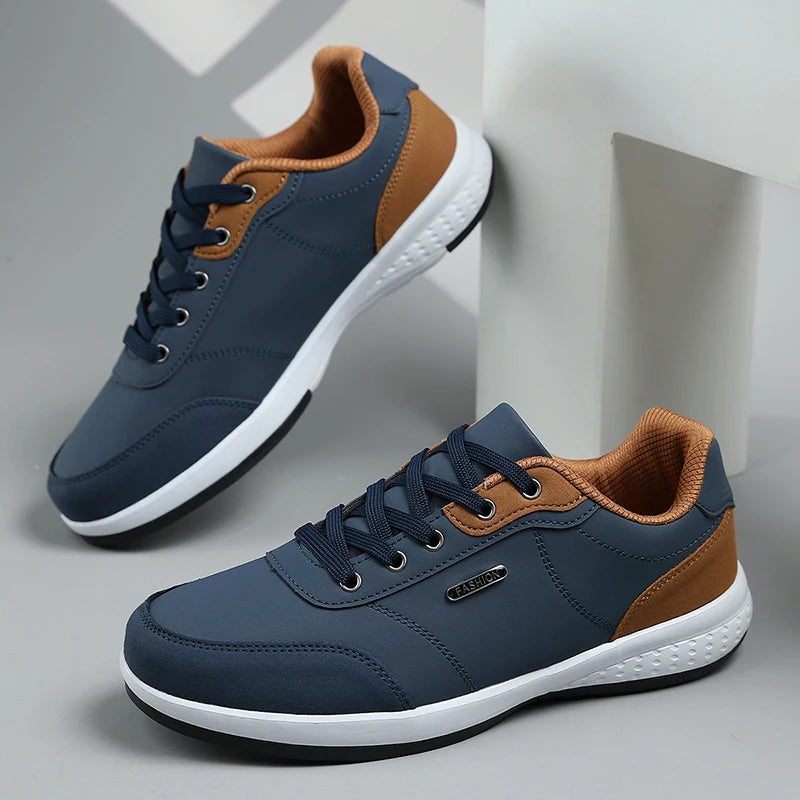 Pantofi de mers pe jos impermeabili pentru bărbați „Four Seasons”, pantofi sport casual din piele pentru bărbați, pantofi de camping antiderapanti, pantofi de tenis pentru bărbați