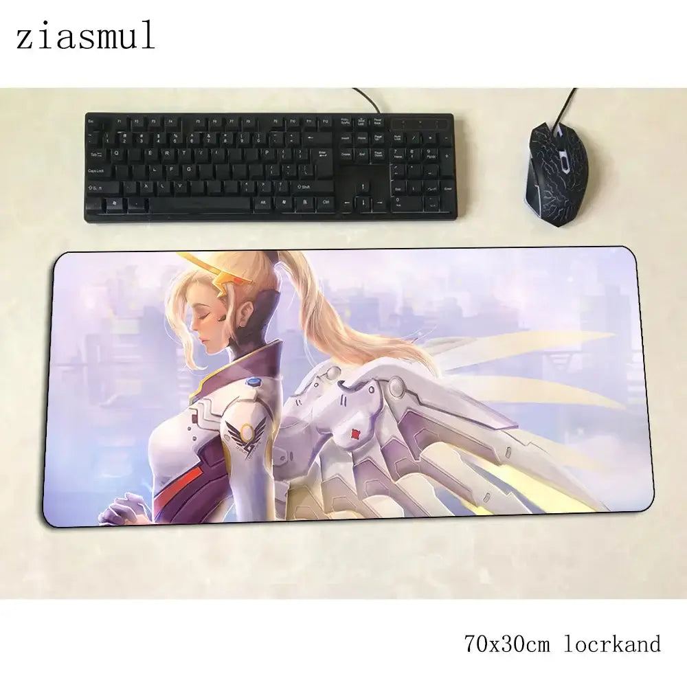 overwatch mouse pad Covoraș de mouse cu desene animate pentru computer 700x300x3mm covoraș de mouse pentru jocuri mare Indie Pop padmouse tastatură jocuri PC gamer birou