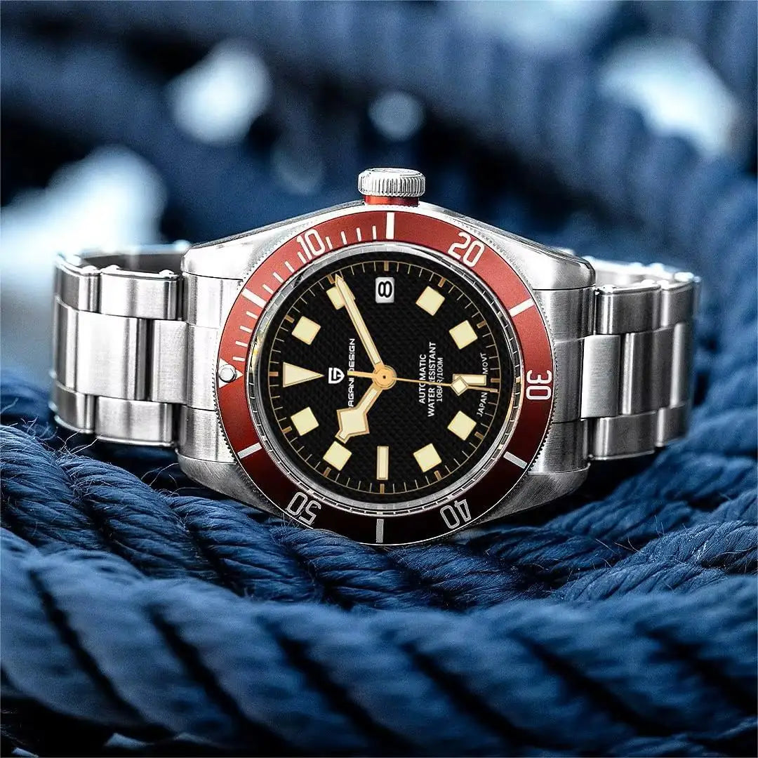 2026 New PAGANI DESIGN BB58 Luxury Automatic Mechanical Men Watch Sapphire Japan Movt Watch 316L All Steel Waterproof Man Watch