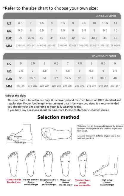 Xtep Running Shoes Non-Slip Soft Women’s Sports Shoes Leather Upper Shock Absorption Female Sneakers 879318110073