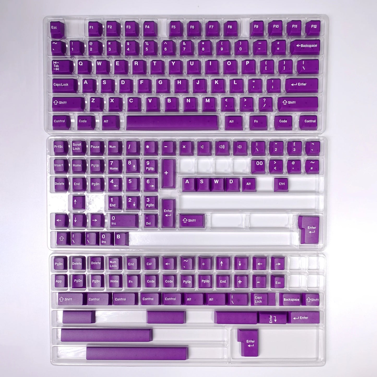 KBDiy 174 Tasten/Set PBT GMK Apollo Tastenkappen, Double-Shot, minimalistisches ISO-Cherry-Profil, für mechanische Gaming-Tastaturen, Tastenkappen für MX
