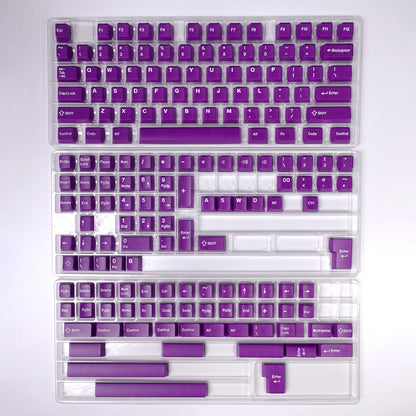 KBDiy 174 Tasten/Set PBT GMK Apollo Tastenkappen, Double-Shot, minimalistisches ISO-Cherry-Profil, für mechanische Gaming-Tastaturen, Tastenkappen für MX
