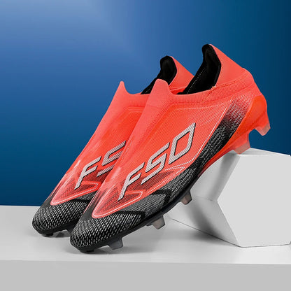 Chaussures de football respirantes AG pour hommes et femmes, chaussures de football professionnelles antidérapantes, chaussures de sport d'extérieur, crampons d'entraînement