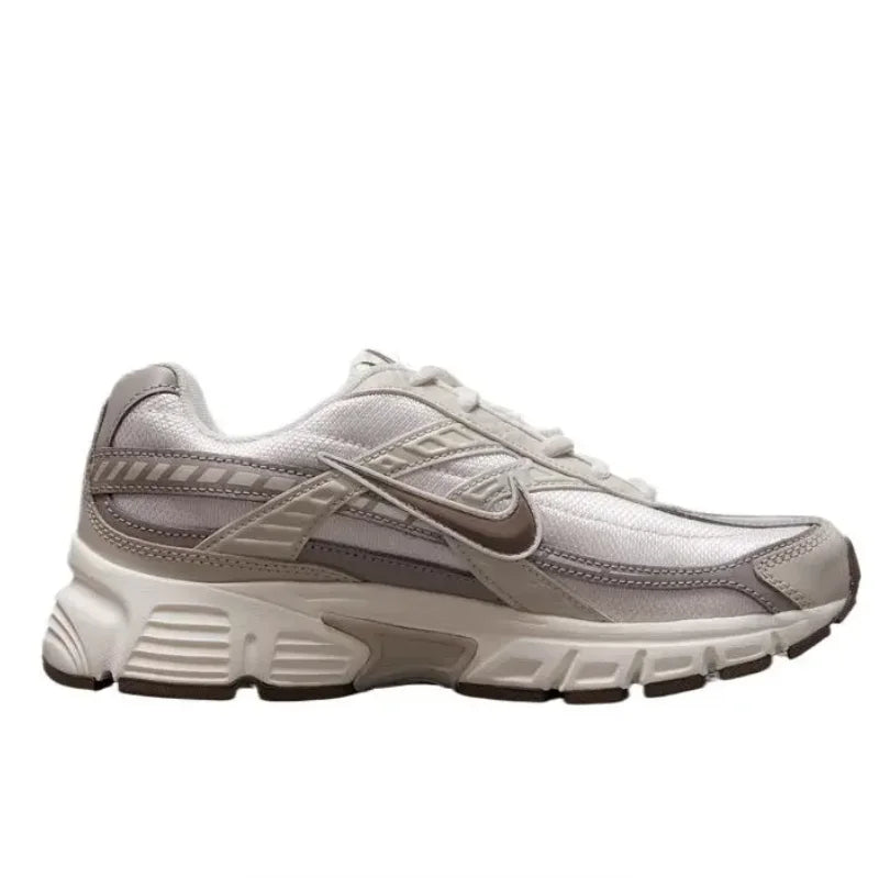 Nike Initiator Women's Fashionable Premium Comfort Slip-Resistant Durable Breathable Low-Top Running Shoes Gray/White IB4339-001